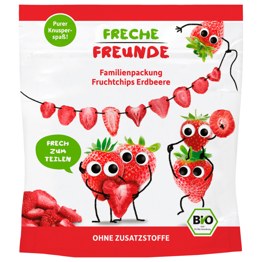 Freche Freunde Bio Fruchtchips Erdbeere 30g